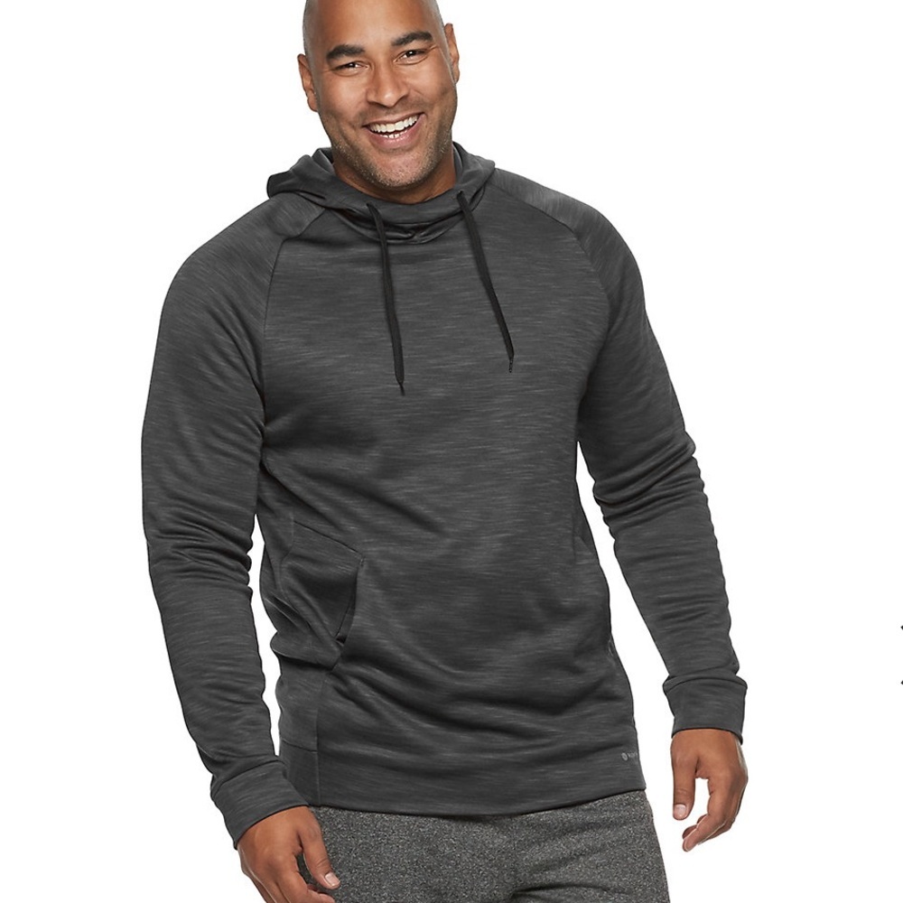 MEN’S NIKE THERMA DRI-FIT PULLOVER HOODIE SWEATSHIRT, IN GRAY Sz S